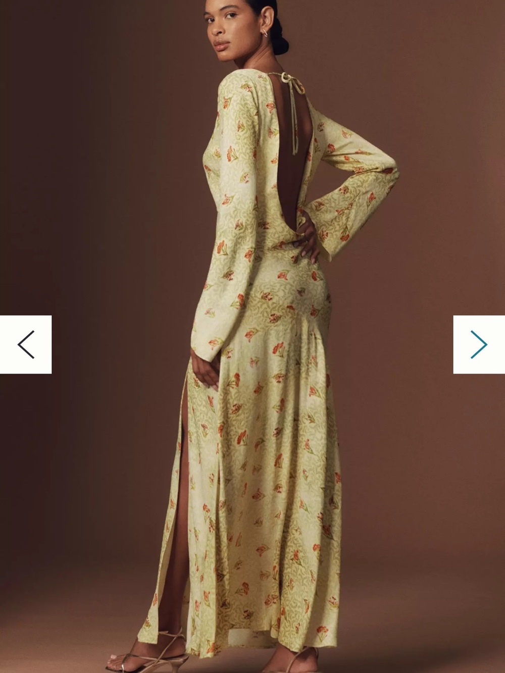 Anthropology BHLDN Dani Long-Sleeve Open-Back Fit &
Flare Maxi Dress - Picture 2 of 6